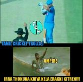 Ms dhoni asking DRS before umpire's cal
