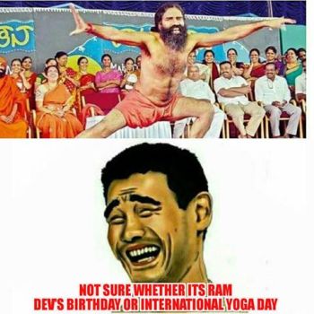 Ramdev yoga funny images