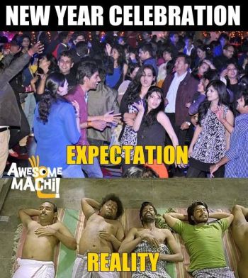 New year expectation vs reality memes