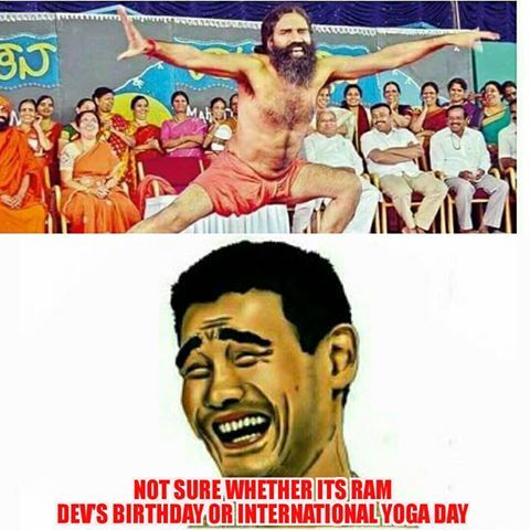 Yoga Day Funny Pics and Memes