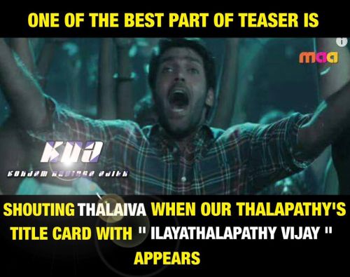 Theri teaser waiting for thalaivaa