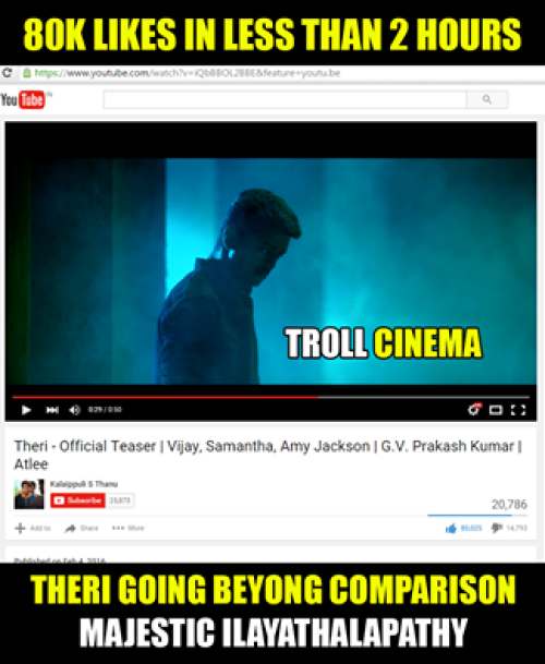 Theri youtube records memes
