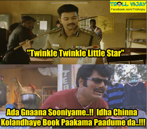 Theri teaser twinkle twinkle star song memes and trolls