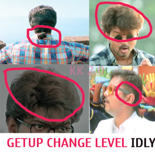 Theri hairstyle getup change memes and trolls