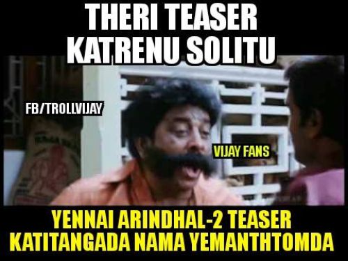 Theri teaser trolls and memes