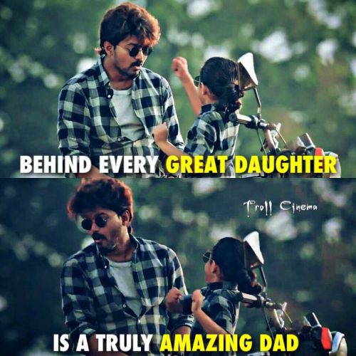 Vijay as father of meena daughter in Theri movie
