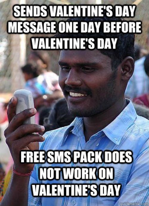 Valentines day sms trolls