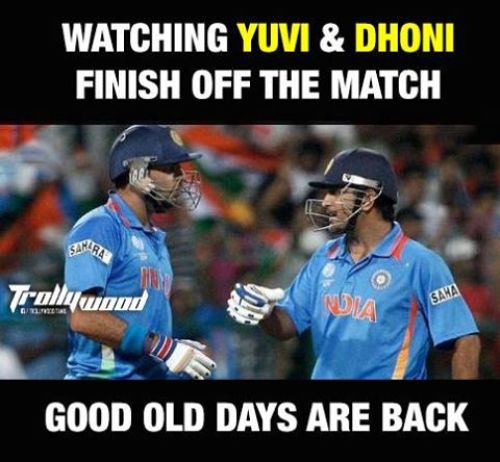 Dhoni and Yuvraj Together Photos