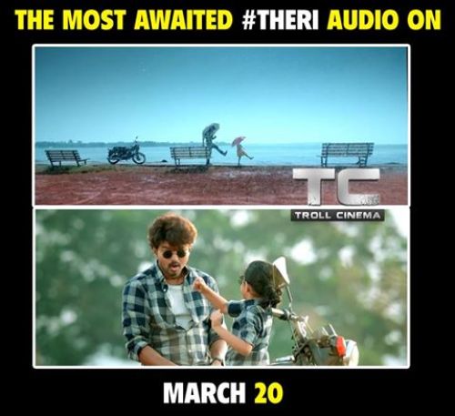 Theri audio release date is march 20