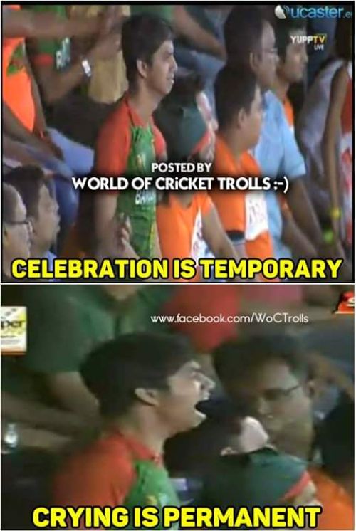 Bangladesh fans crying in asia cup 2016 finals against India