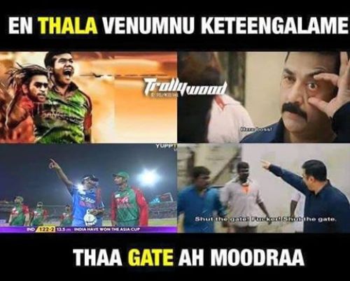 India Vs Bangladesh Asia cup final tamil memes and trolls