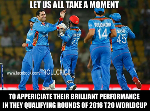 Afghanistan qualified for worldcup T20 memes