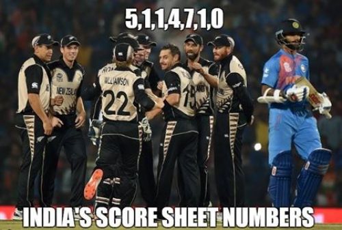 India vs Nz T20 Worldcup memes and trolls