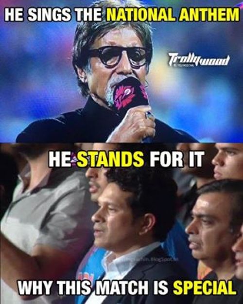 Amitabh and Sachin in WT20 Memes and Trolls