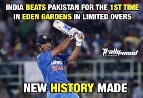 Eden gardens victory against pakistan