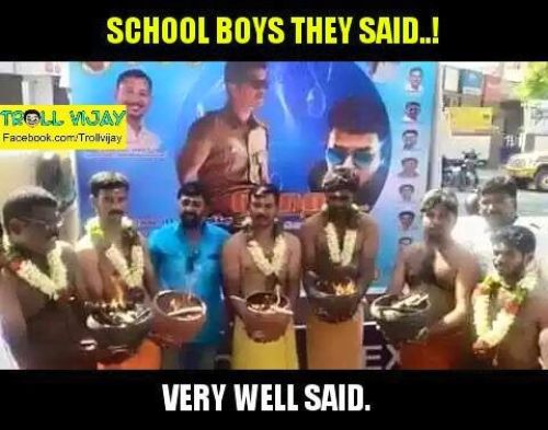 Vijay fans school boys trolls