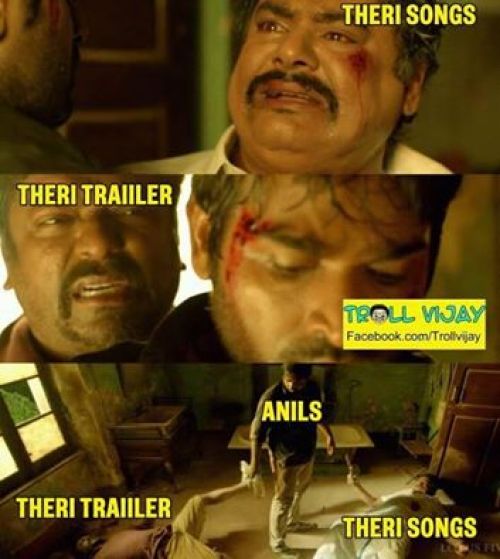 Theri trailer and songs trolls