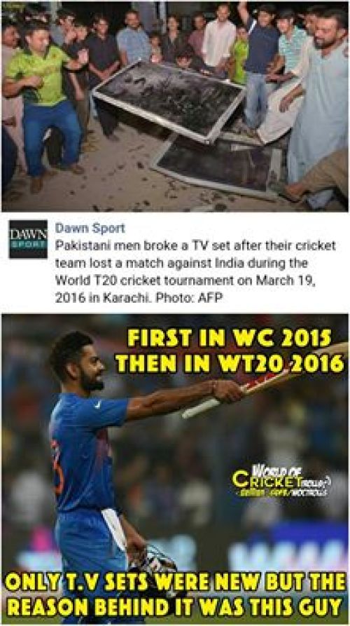 Pak fans broken TV Trolls