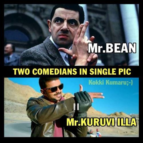 Vijay and Mr.Bean memes