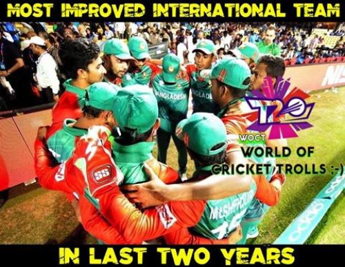 Bangladesh improved cricket memes
