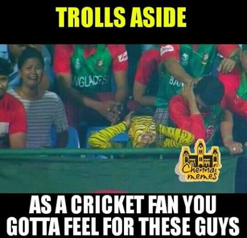 India vs Bangladesh fans crying trolls