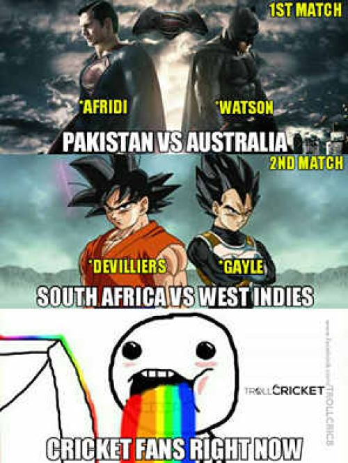 T20 Worldcup abd vs gayle and afridi vs watson trolls memes