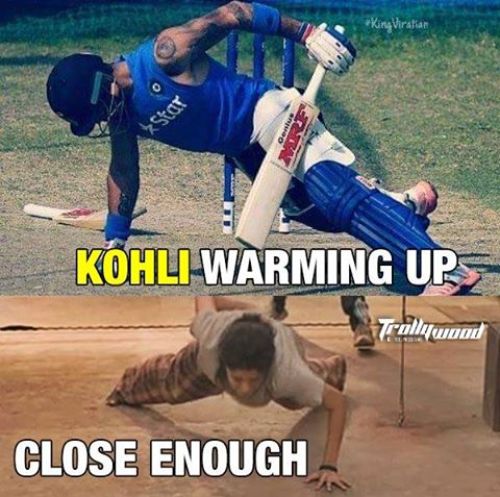 Kohli warm up photos