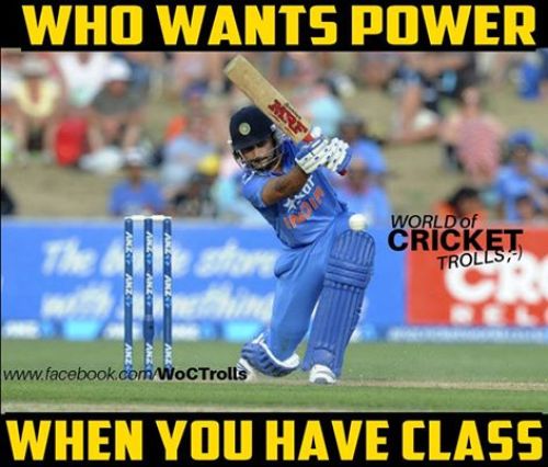 Kohli class batting memes
