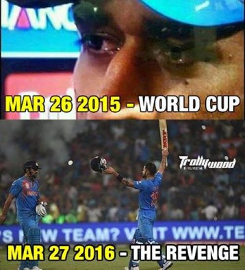 India revenge australia in T20 worldcup memes