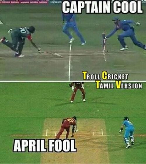 April fool cricket memes and trolls