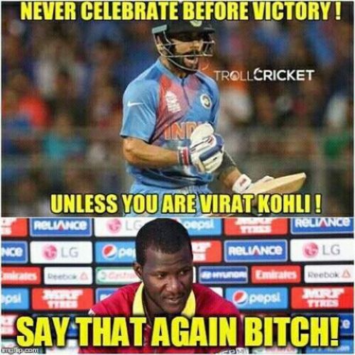 Kohli trolls after lossing to semifinal in T20 Worldcup