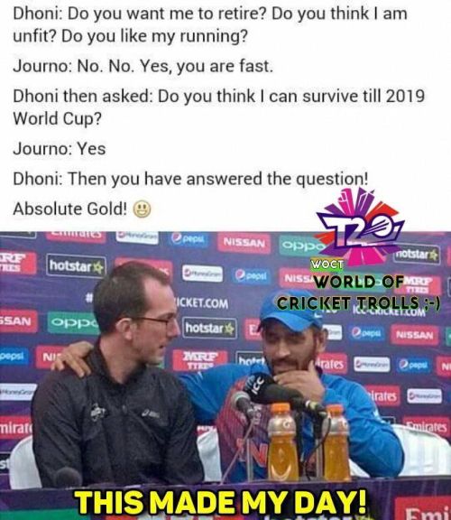 Dhoni pressmeet after losing to Westindies in semifinal