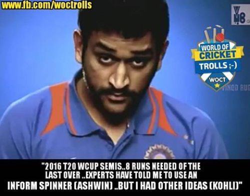 Dhoni different memes and trolls