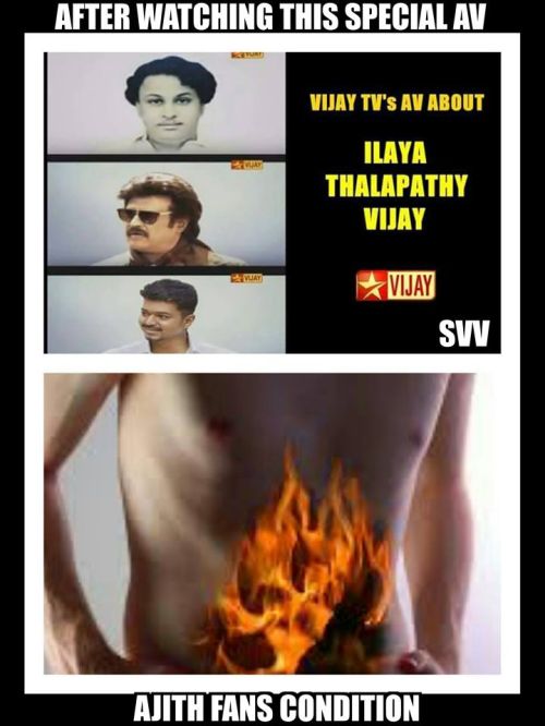Vijay fans troll ajith fans