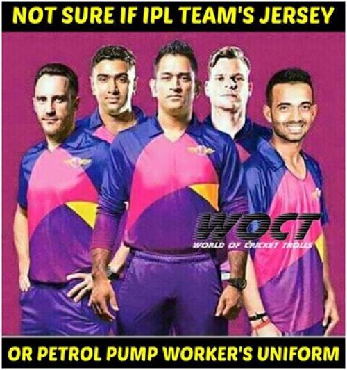 Pune IPL team jersey memes and trolls