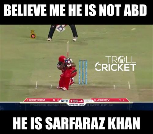 Sarfraz khan batting memes