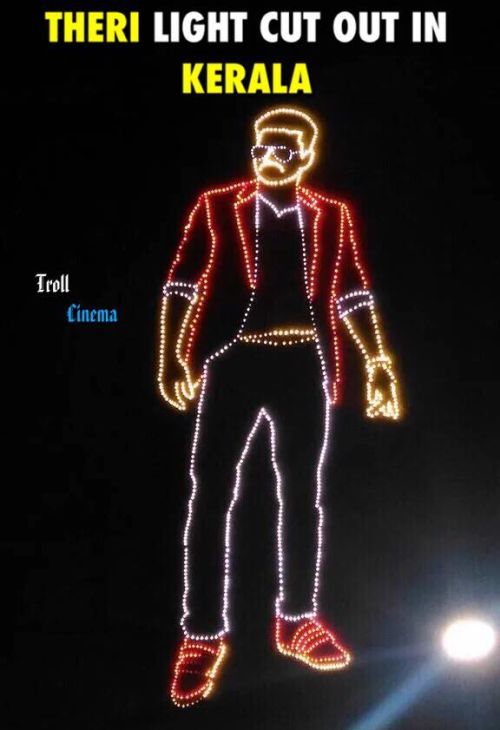 Theri theatre banner memes