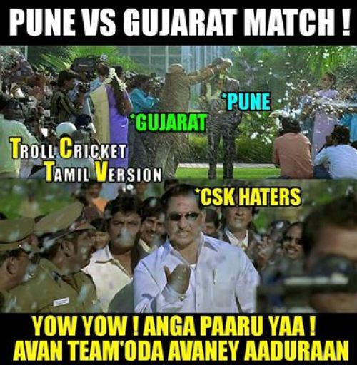 CSK Fans Reactions IPL 2016 Tamil Memes