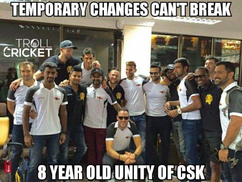 Gujarat Lions and Rising Pune Team CSK Photo