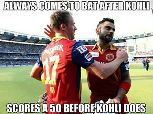 ABD and Kohli Batting Pics