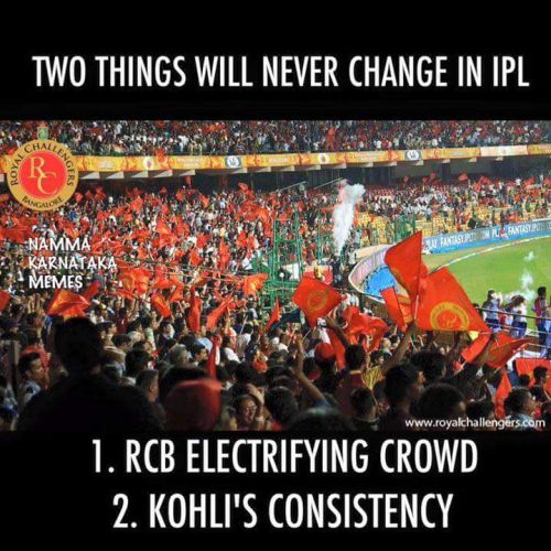 Bengaluru cricket crowd memes