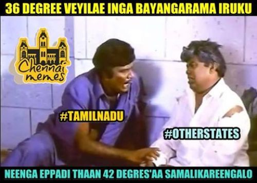 Chennai april climate memes