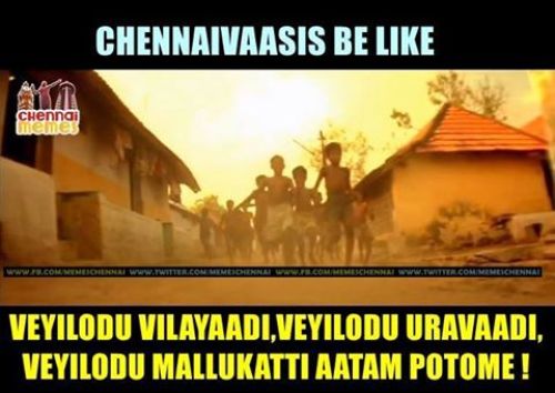 Chennai road memes