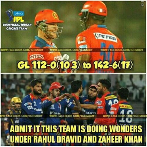 DD vs Gujarat Lions IPL Memes