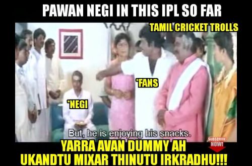 Pawan Negi IPL Tamil Trolls