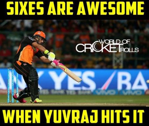 Yuvraj Singh SRH IPL Six Memes