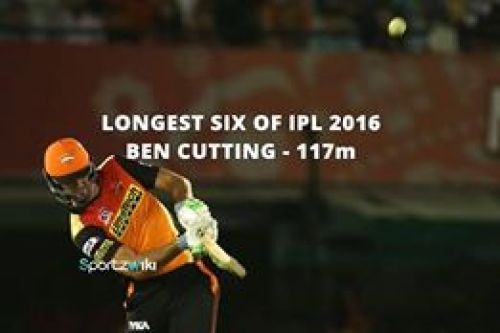 Ben Cutting Hits 117m Six in IPL Final 2016