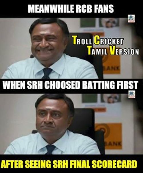 RCB Vs SRH IPL Final Tamil Trolls