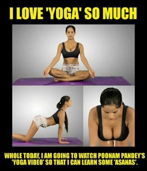 Poonam Pandey Yoga Images