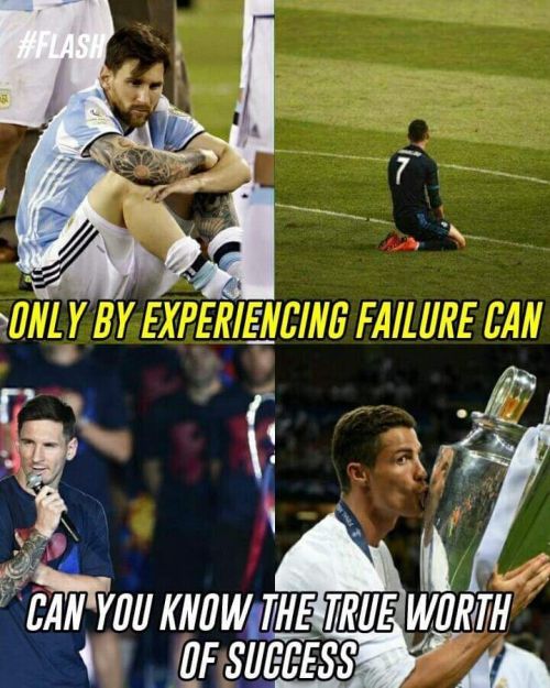 Messi and Ronaldo Crying Photos